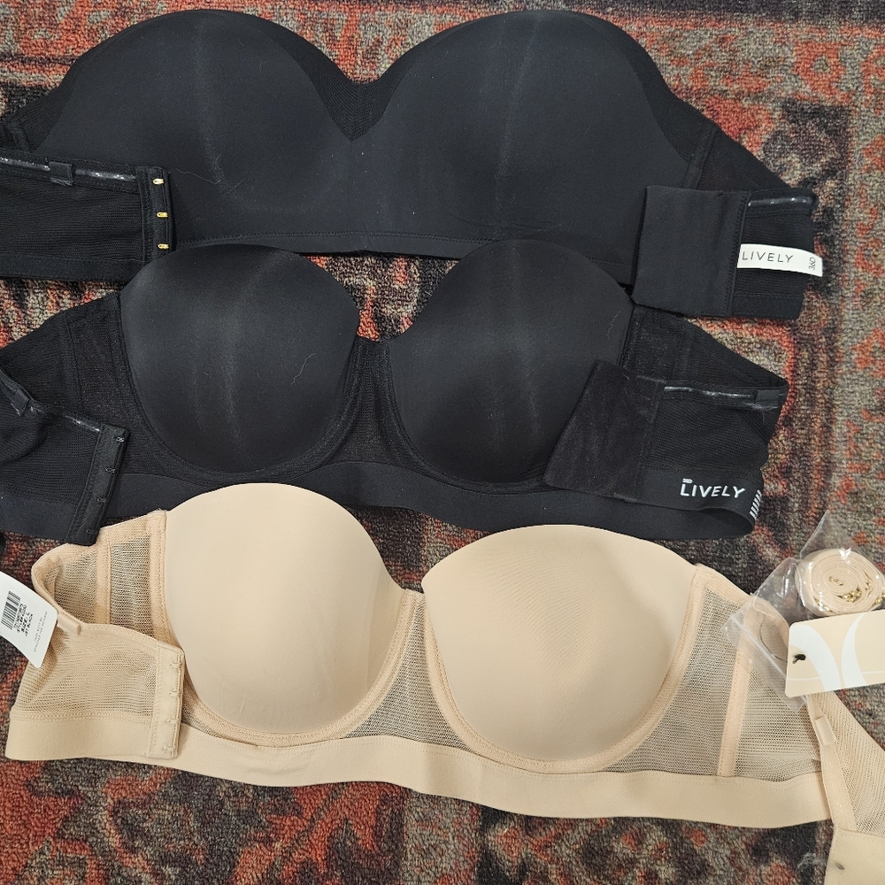 Lively strapless bra bundle - 36D